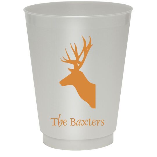 Deer Buck Colored Shatterproof Cups